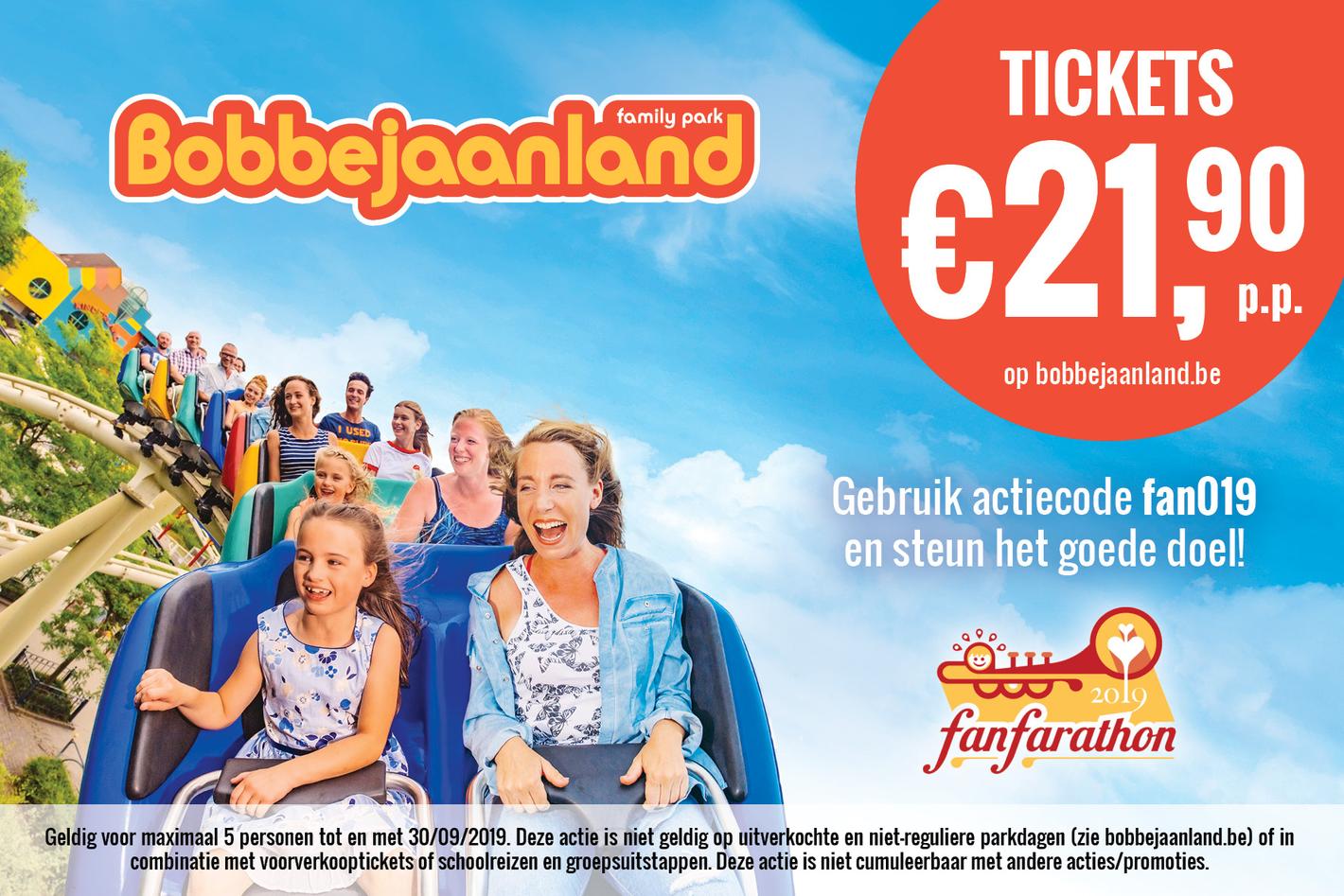 Fanfarathon tickets Bobbejaanland
